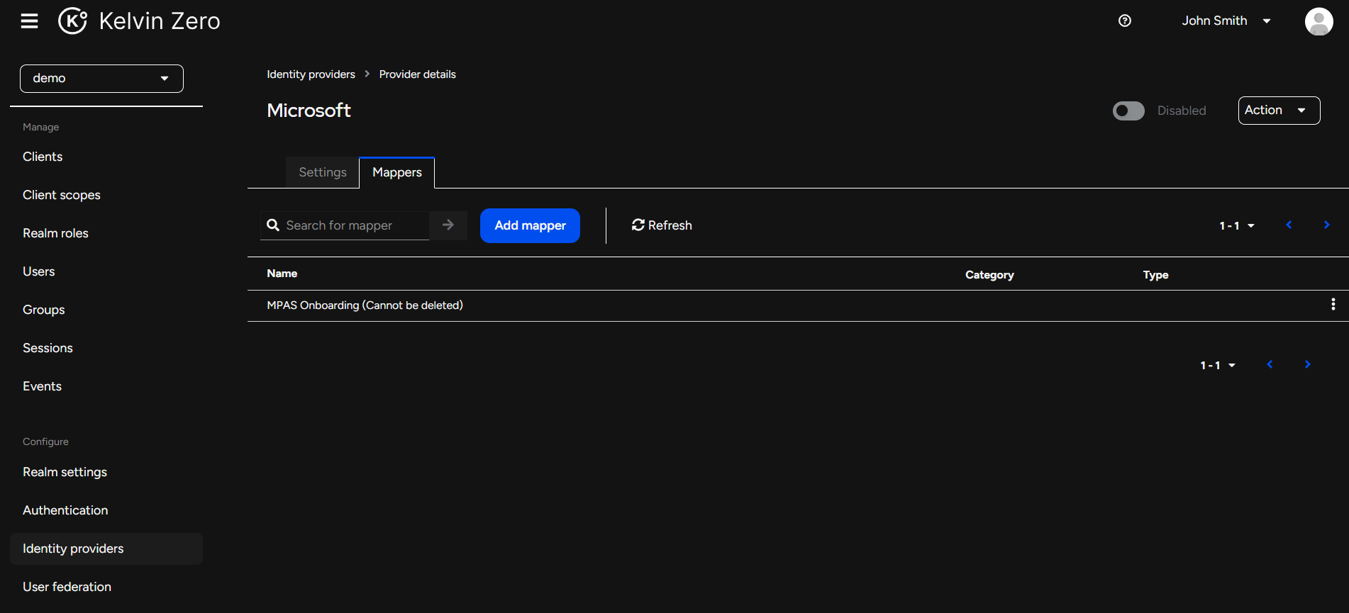 identity provider mappers
