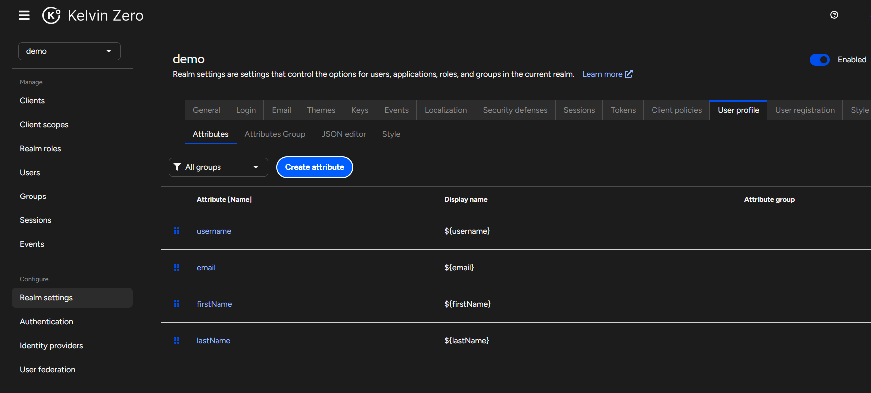 mpas user profile tab